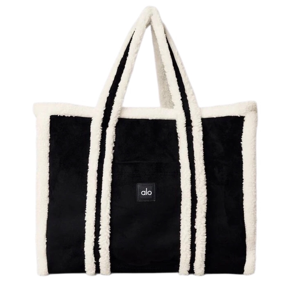 Alo Yoga Winterfun Tote Bag Black/Ivory